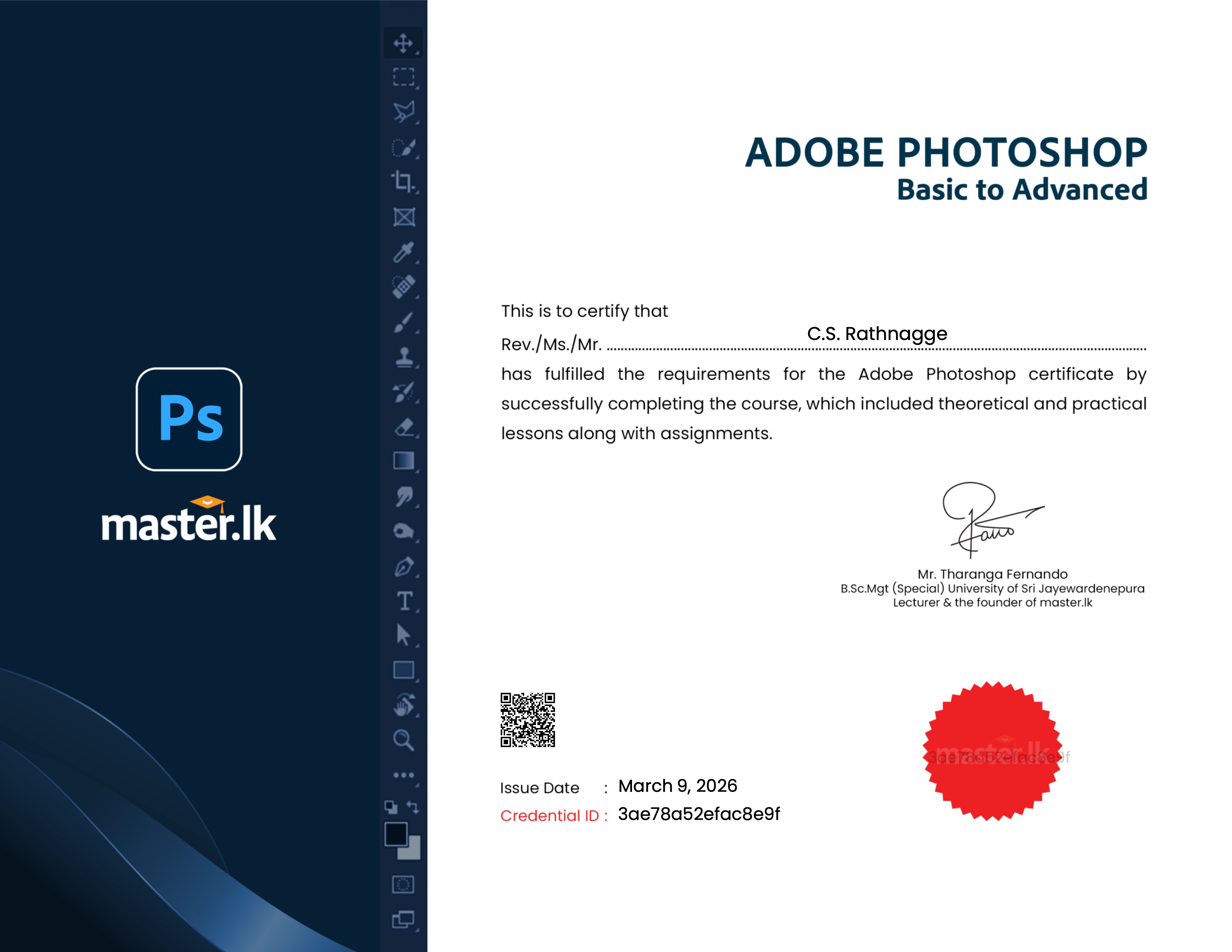 Adobe Photoshop | Live | 2025/Nov/Sun (Completed)
